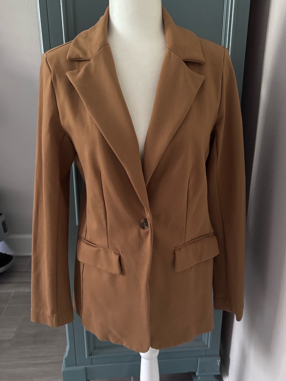 Banana Republic Women's Camel Single-Button Blazer
